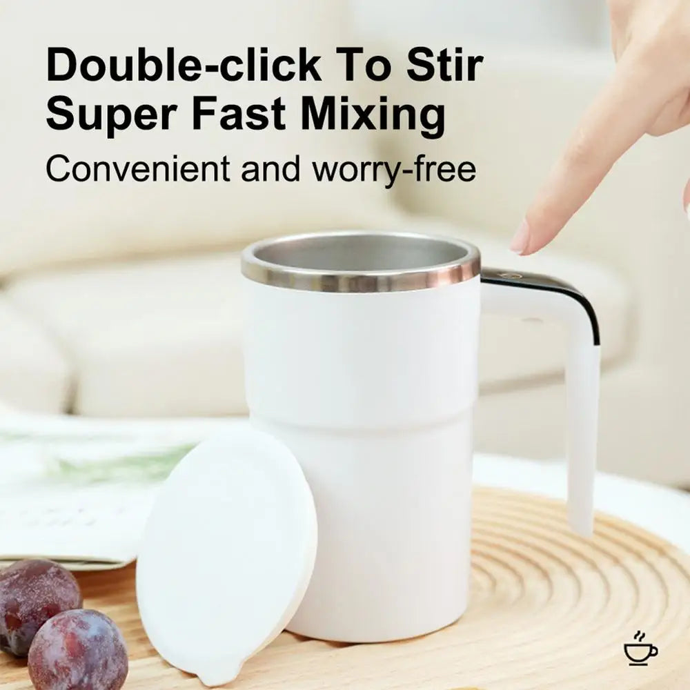 Coffee Cup Mixer - Rechargeable Stirring Mug with LCD Display