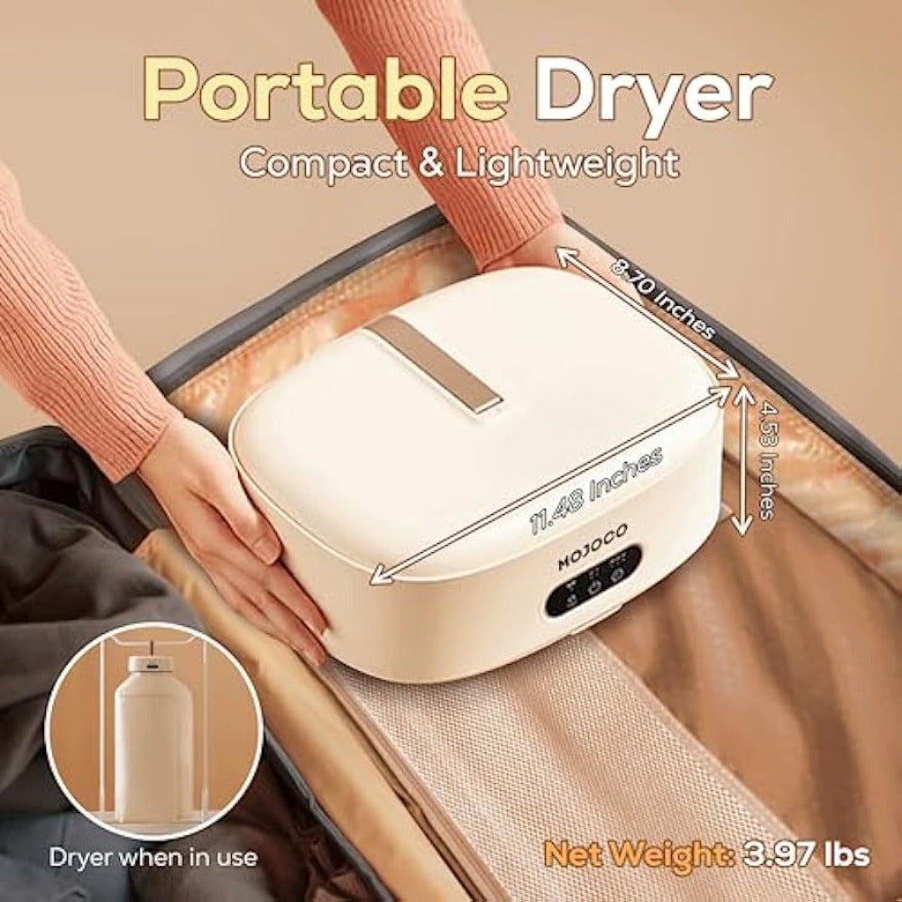 Premium Mojoco Portable Mini Clothes Dryer for Apartment, RV, Travel